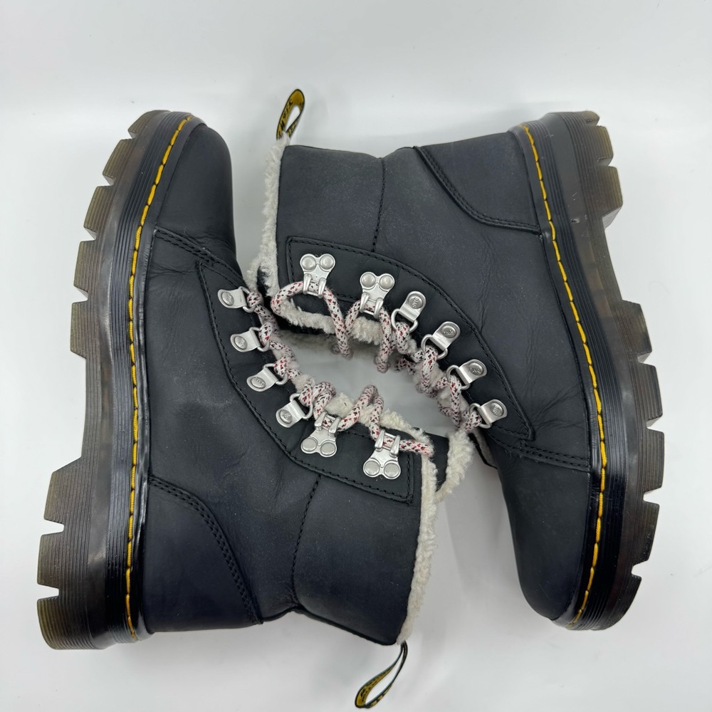 DR MARTEN’S COMBS FAUX SHEARLING LINED CASUAL BOOTS - Picture 9 of 12